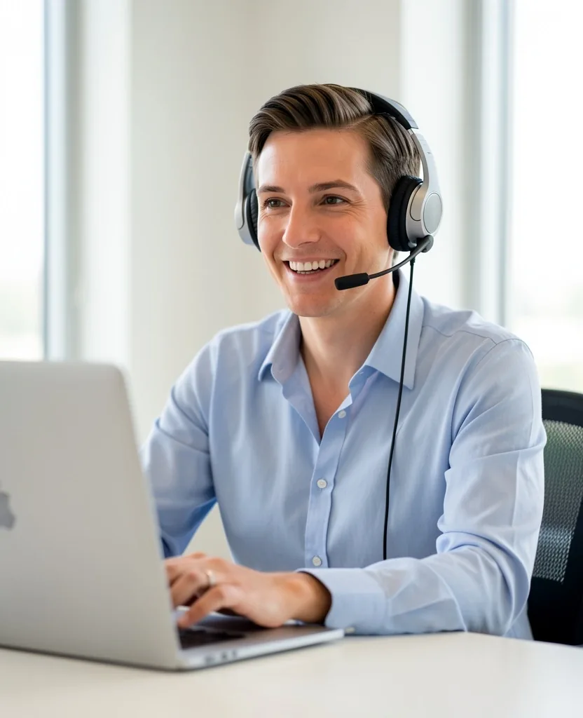 Asesor de QA en llamada informativa con ClearVibe Academy